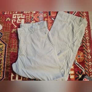 UB Tech Classic Tan Khaki Utility Hiking Activewear Stretch Pants EUC 36 x 30